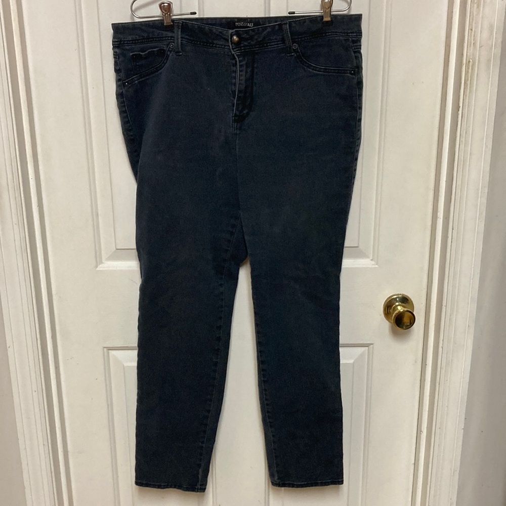Roz & Ali Blue Straight Leg Jeans